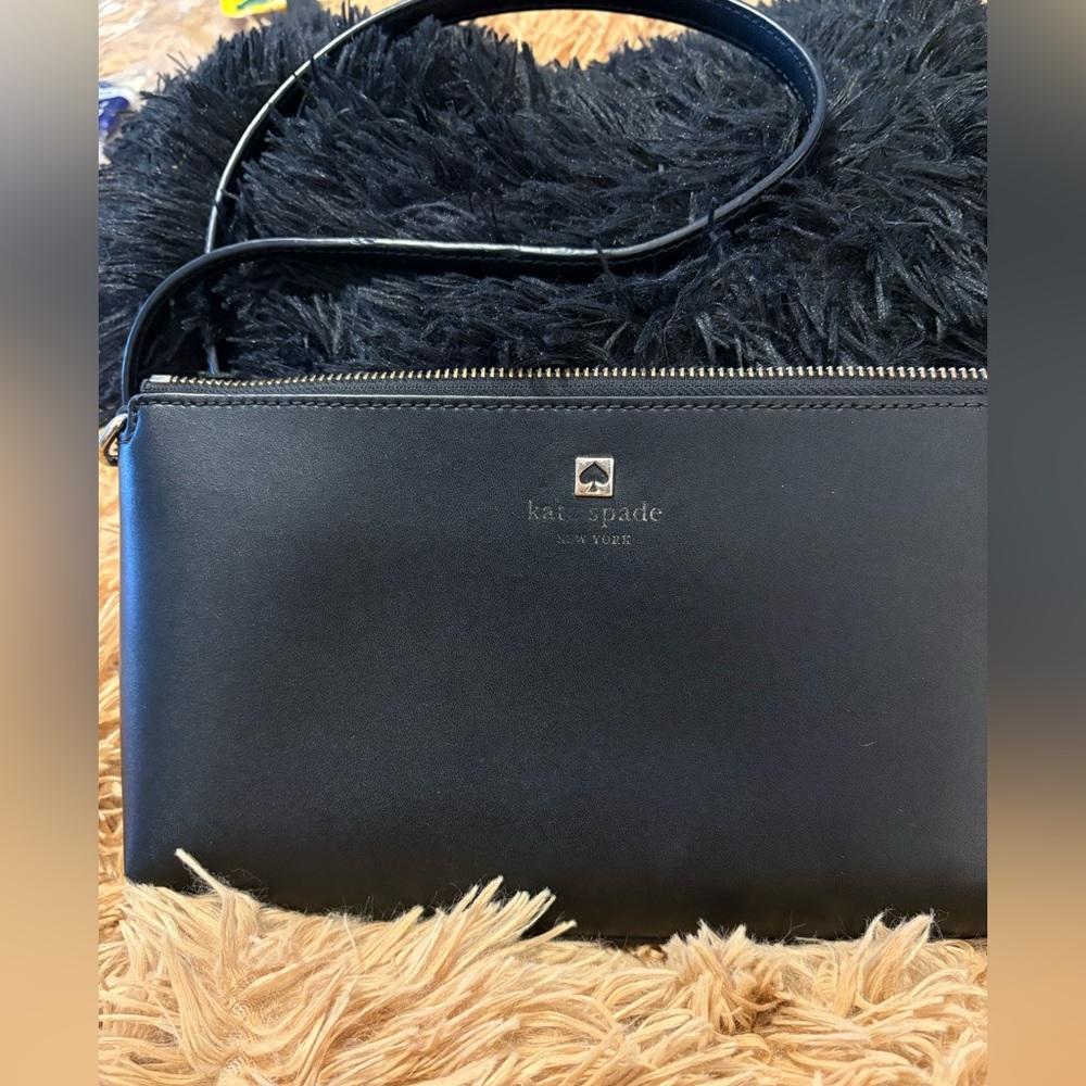 kate spade Black Leather Crossbody Bag